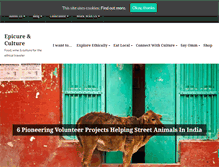 Tablet Screenshot of epicureandculture.com